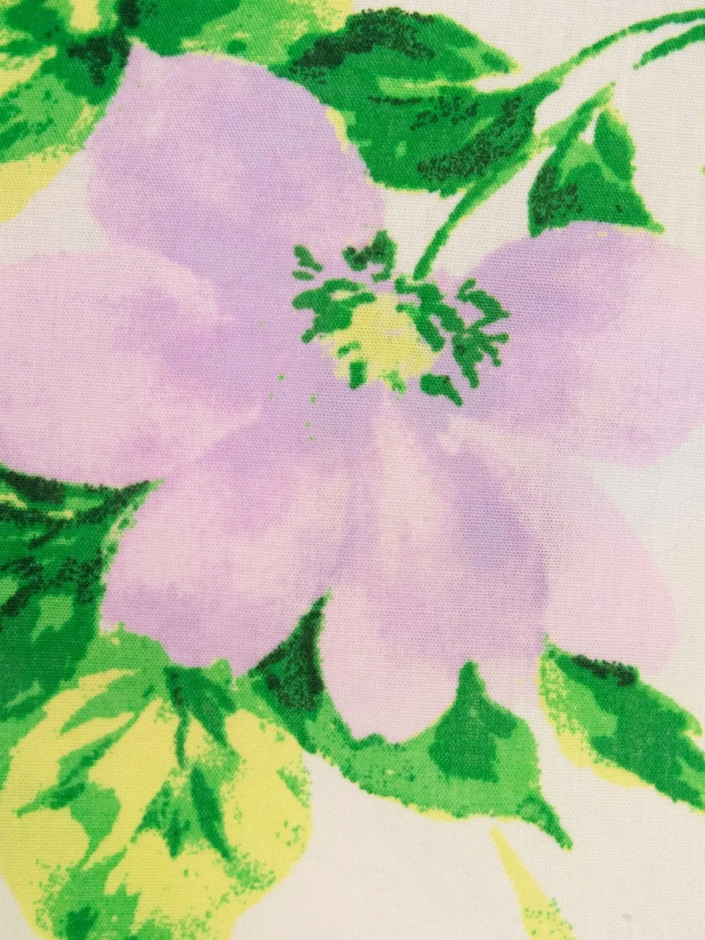 Old Navy White Floral Short Sleeve Button-Up Shirt